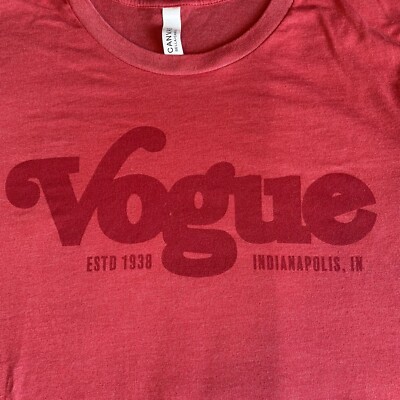 VOGUE Theatre Indianapolis Licensed Music Venue T-Shirt. XL (NV) Preowned