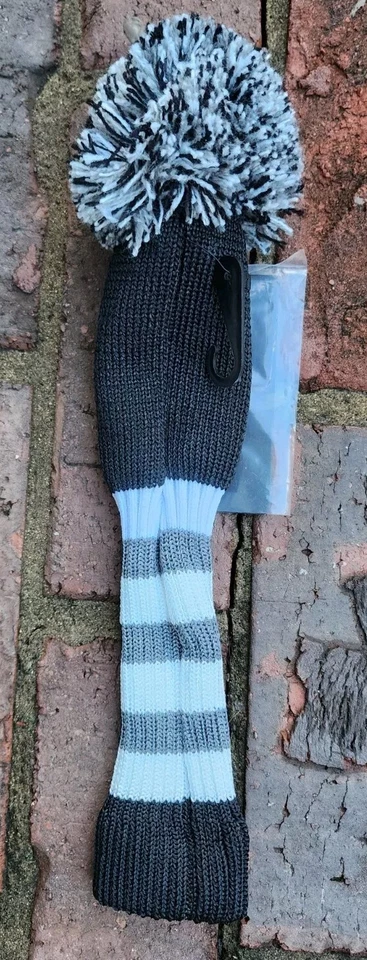 Capa de cabeça de malha Maxfli retrô X híbrida golfe Pom MX494 preto branco cinza - Imagem 4 de 4