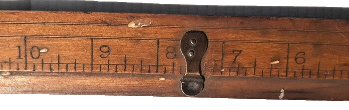 Antique 24" X 12" S.T. Taylor Dressmakers  Wooden Square Measuring Rule - Image 4 of 4