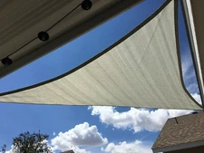 Ifenceview Grey Right Triangle 10'x10'x14.1' Sun Shade Sail Awning Pool Outdoor