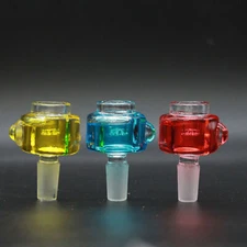 Freeze Ice Glass Slide Liquid Filled Color Bowl 14 18mm Tobacco Hookah Bong