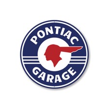 Pontiac Garage Car Sign, GM Sign, Chevy Sign, Novelty Car Sign,Garage Metal Sign