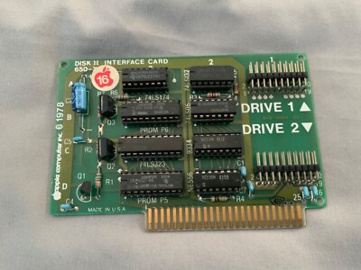 Vintage 1978 Apple Computers Disk II Interface Card Ref.903