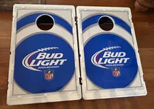 Set of Two Vintage Bud Light NFL Cornhole Boards - No Bags!