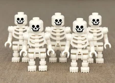 Lot of 5 LEGO Skeleton Minifigures gen047 Castle Pirate Army Halloween - NEW
