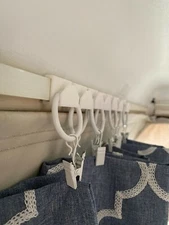 Curtain Clips for PopUp Campers, Available for 5/8" and 3/8" Rails , Set of 20