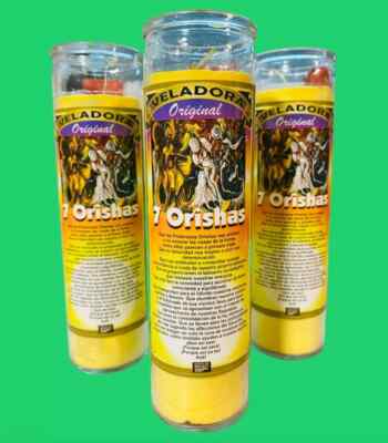 7 Orishas Fixed Candle, 7 Orishas Veladora Preparada, 7 African Powers