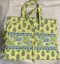 Vera Bradley Retired Rare Citrus Elephants Hanging Organizer Cosmetic Case Nice