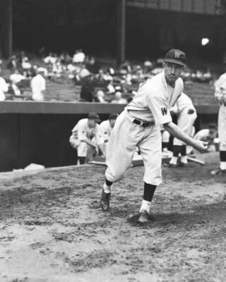 James B DeShong of the Washington Senators in 1936 Baseball Old Photo