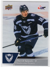 David Spacek  22-23 Upper Deck CHL Base Common #105 Sherbrooke Phoenix