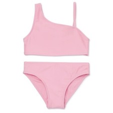 Wonder Nation Girls One Shoulder Bikini Swimsuit UPF 50 XL 14-16 New with Tags