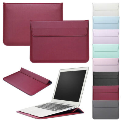 Für MacBook Air Pro 11 12 13,3 13,6 14 15 16 Zoll Leder hülle Case Cover Tasche