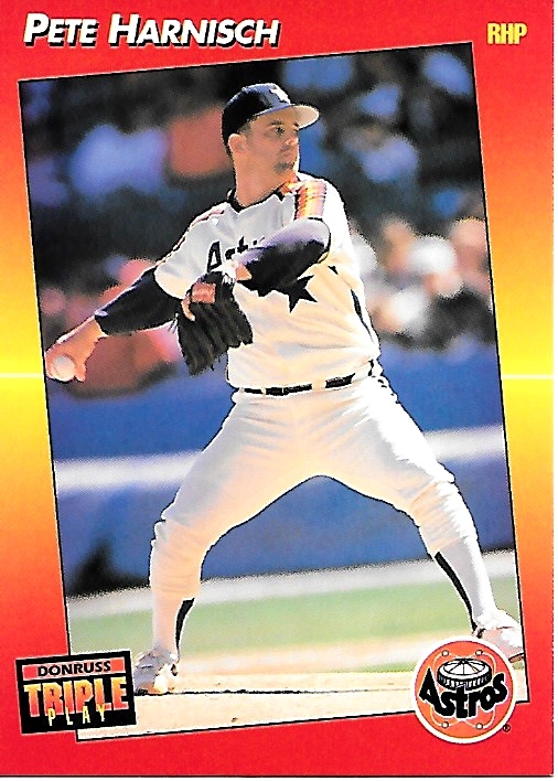 ⚾️ 1992 ~ Triple Play #175 ~ Pete Harnisch ~ Houston Astros ~ ExMt=6