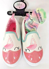 Girls Unicorn Canvas Shoes - With Memory Foam Insole - Size 6 - Brand New