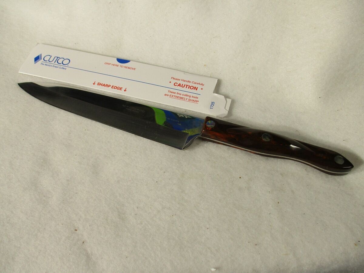 Cutco 1725 French Chef Knife Factory Sharpened Marble Handle Free