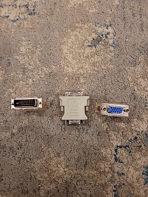 3 Pack DVI-I 24+5 Male to VGA 15-pin Male Adapter