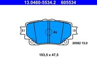 ATE 13.0460-5534.2 Bremsbelagsatz, Scheibenbremse FüR Lexus Toyota