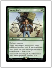 1x Strong Back, Fallout - PIP, Magic the Gathering MTG NM
