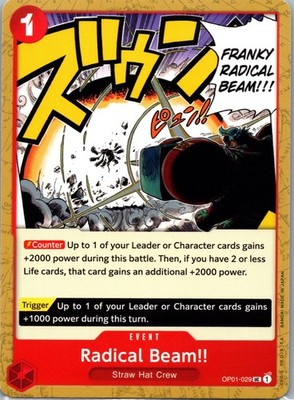 Radical Beam!! UC Romance Dawn OP01-029 NM