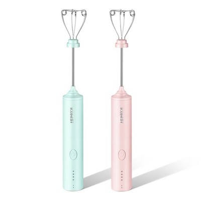 Cordless Egg Beater with 2 Kinds Stainless Steel Mixing Rods USB Rechargeable