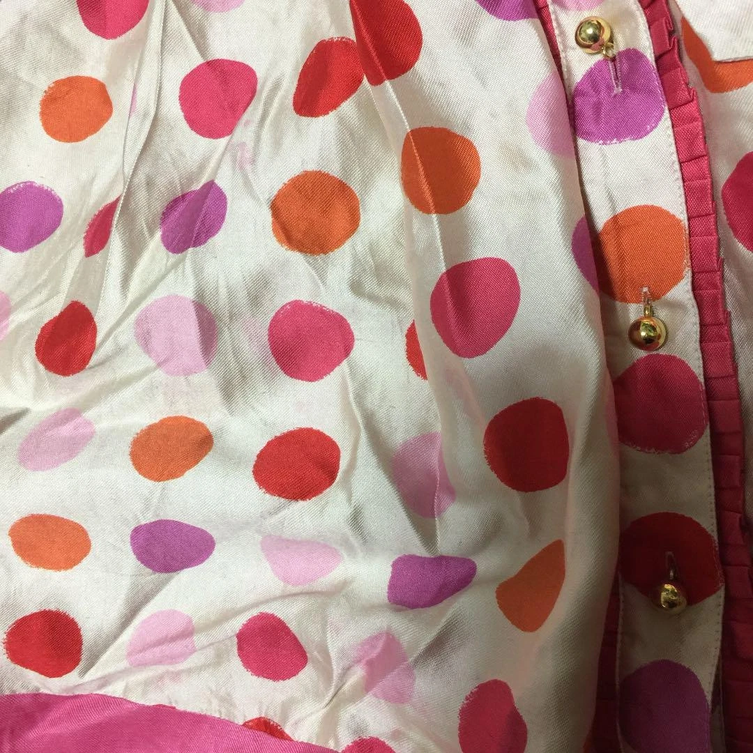 Abito Kate Spade in seta a pois taglia M buone condizioni autentico N2555