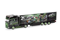 Herpa 318907 Daf Xg+ Gardinenplanen-Sattelzug Tet/JubiläUm 1:87 Neu + Ovp