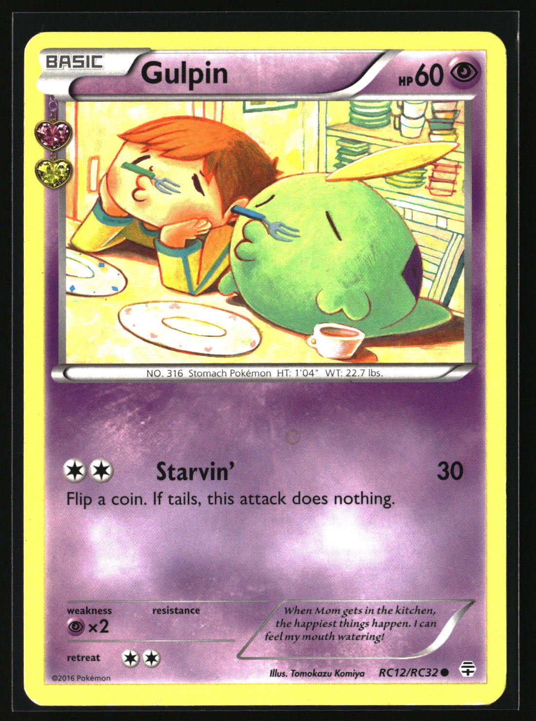 Gulpin Common Generations: Radiant Collection RC12/RC32 NM