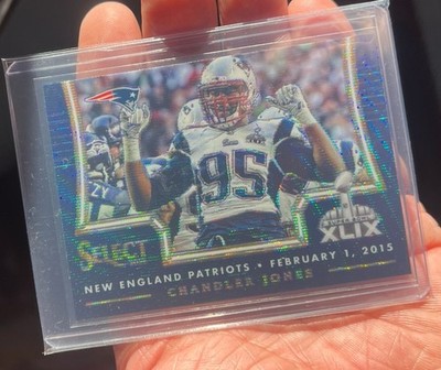 2014 Select Super Bowl XLIX Blue Mojo Chandler Jones Card #20 Patriots