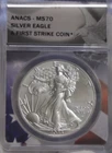 2023 US Silver Eagle $1  ANACS MS70 1st Strike Coin