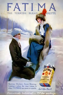   Fatima Cigarettes (1920s) Vintage Ad Poster - 24x36   