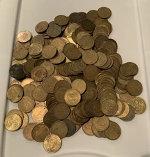 Lot Of 300+ Chuck E. Cheese Game Tokens, 1980-2014