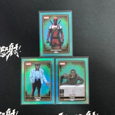 2025 Topps Chrome Marvel Deadpool Welshpool Toad Patch /199 Aqua 3 Lot