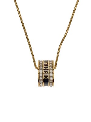 Christian Dior Night Code Necklace Gld With Top Women S N3364Womlq Kal09
