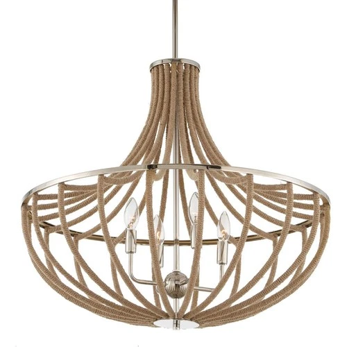 Uttermost 21634 Lovelock Chandelier Polished Nickel - Picture 8 of 11