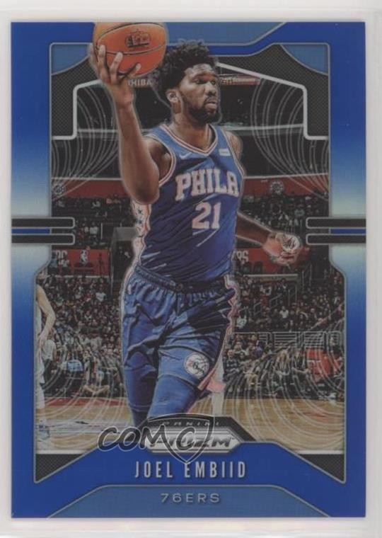 2019-20 Panini Prizm Blue Prizm 116/199 Joel Embiid #199 02ur
