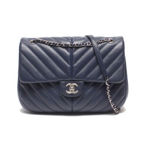 CHANEL Chain Shoulder Bag Shoulder Carry Silver Hardware Single Flap Double Chai