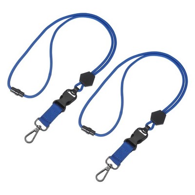 Heavy Duty Round Lanyard - 2Pcs (Blue) for General Use