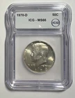 1970 D Kennedy Silver Half Dollar ICG MS66