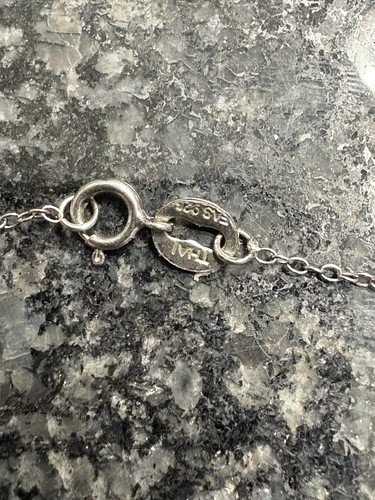 Vintage Antique Tigers Eye Sterling Silver 925 Pendant And Necklace - Picture 5 of 7