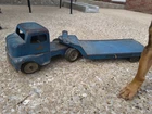 Tonka No. 130 Carry-All Trailer Blue Pressed Steel Vintage Truck and Trailer Toy