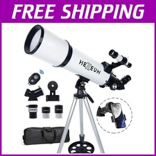 80mm Aperture 600mm Portable Telescope with Tripod  Phone Adapter - Ideal fo...
