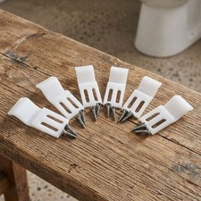 Acrylic Bath Panel Clips Pack of 6 with Screws Modern Bathroom Accessories
