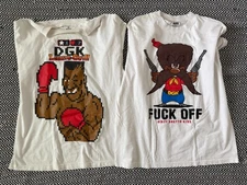 LOT: 2 DGK XL Shirts Lights Out & Ghetto Sam Kayo Corp