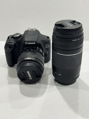 Canon EOS 2000D 24MP DSLR Camera With EF-S 18-55mm & EF- 75-300 Canon Lens
