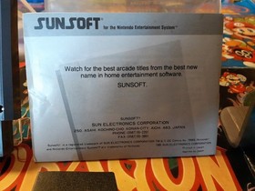 Jeu Batman Nintendo Nes en boite complet avec notice Originale 