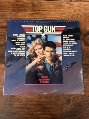 TOP GUN Original Motion Picture Soundtrack VG+ Vinyl Columbia SC 40323 1986