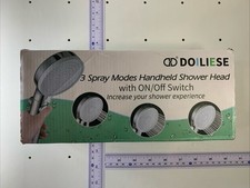 DOILIESE Shower Head with Handheld ON/Off Switch, Chrome