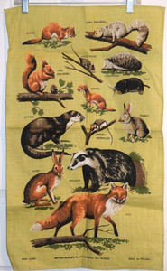 VINTAGE ULSTER LINEN - BRITISH WILDLIFE NO.2