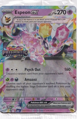 #ad Espeon ex Prismatic Evolutions Stamp 034 131 Sealed Promo Pokémon TCG $7.19