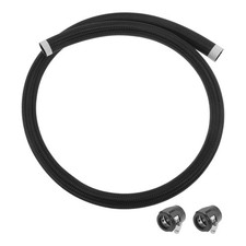 AN-12 Fuel Line Kit 4.00Ft with 2 Pcs Black Clamps 1 Set